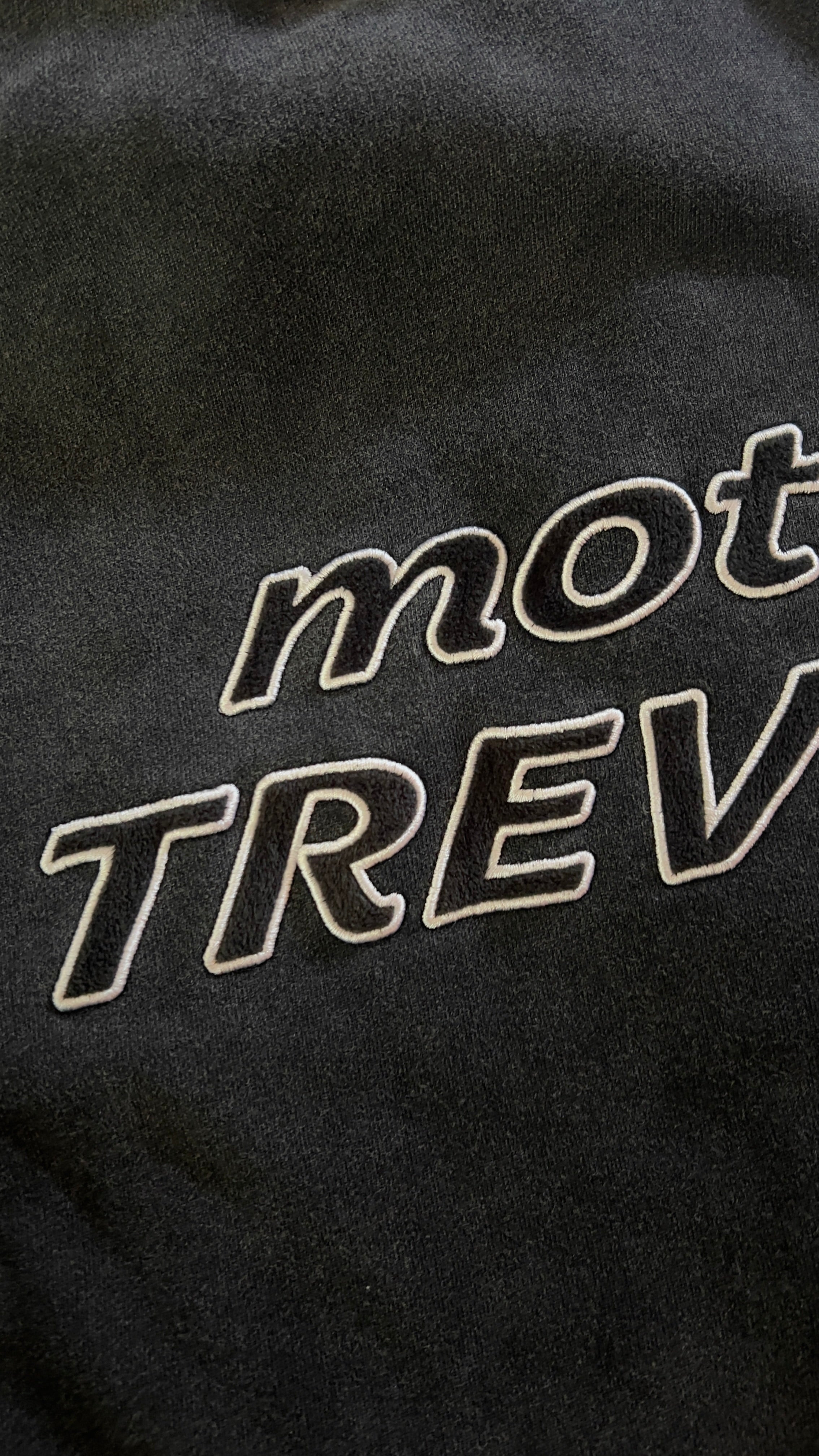 Racing Zipper - Washed Schwarz