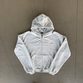 Basic Zipper - Melange Grau