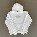 Reflective Embroidery Hoodie - Weiss