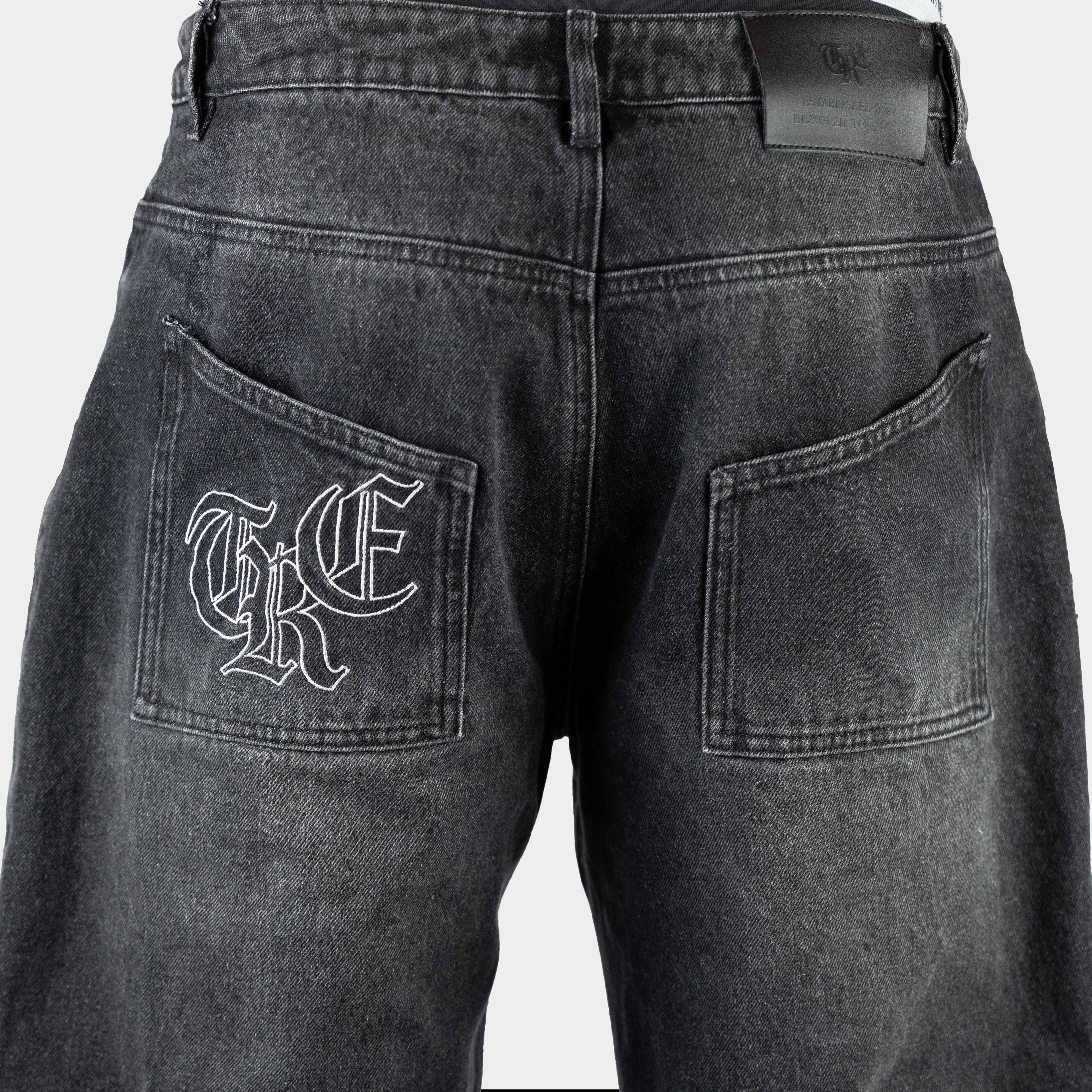 Baggy Jeans im gewaschenen Look von Trevouse Details HInten