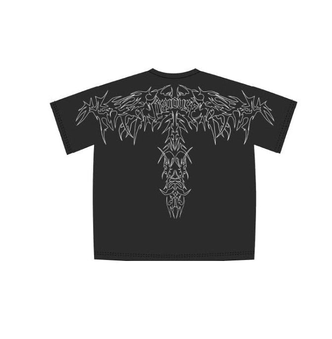 Embroidery Heavy Tee - Schwarz