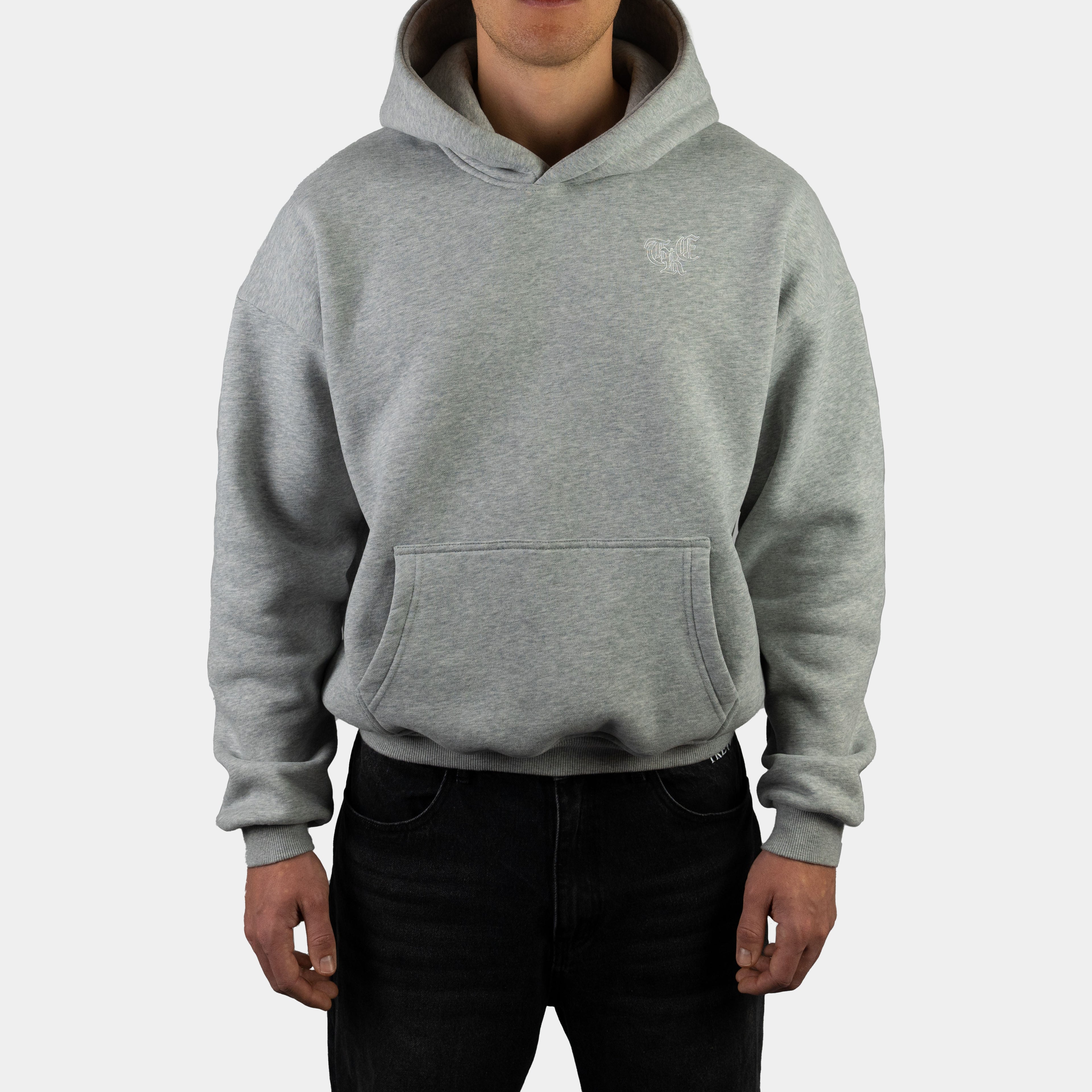 Hoodie in Grau von Trevouse - Vorderansicht
