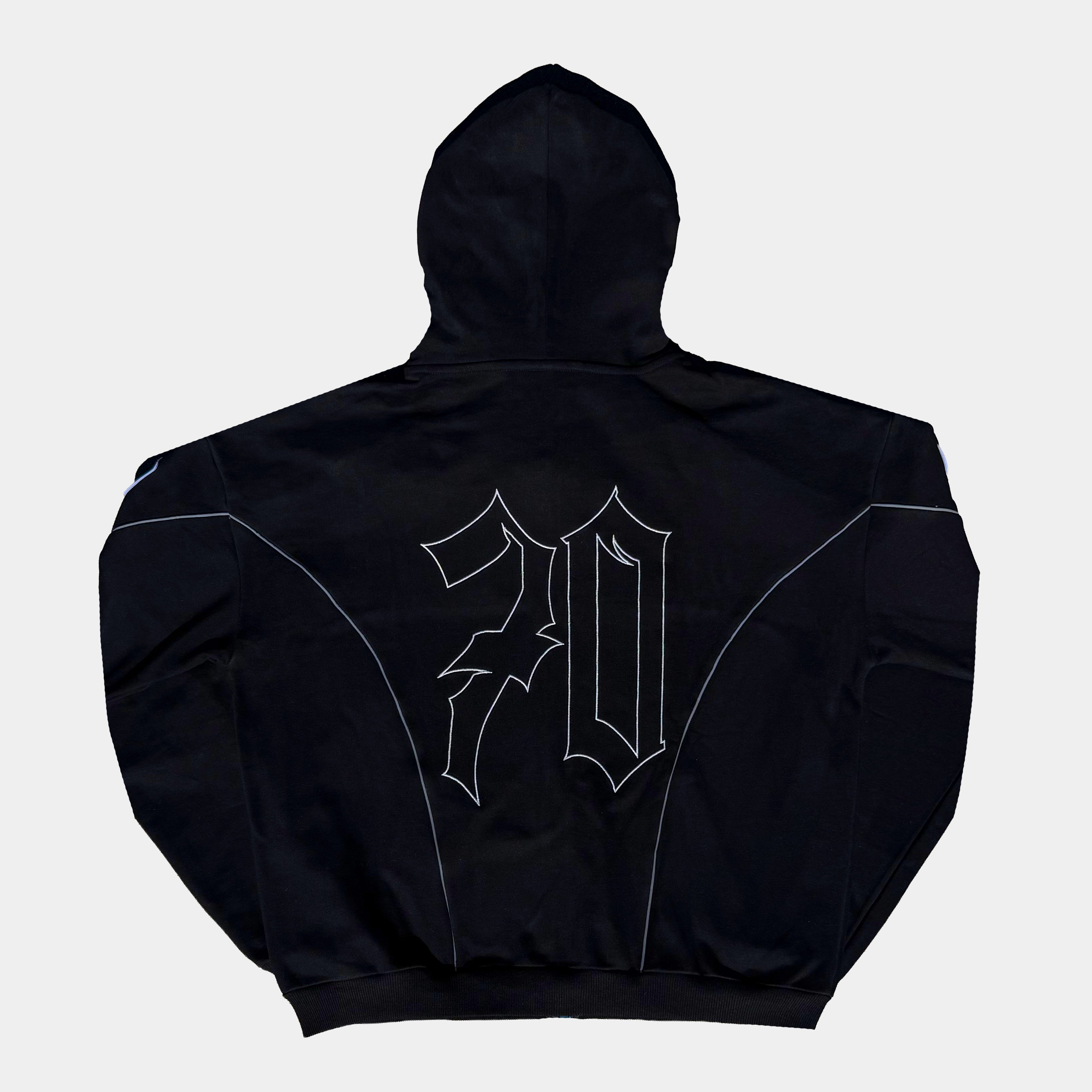 Racing Zip Jacke - Schwarz